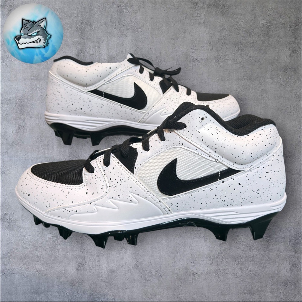 Nike Air Jordan Stadium 90 Low TD Men Size 8.5 White Football Cleats HQ0210-100 - Picture 2 of 5